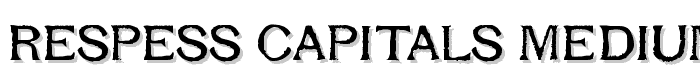 Respess Capitals Medium font